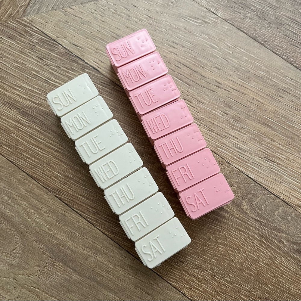 Pink & Nude Pill Organizers
